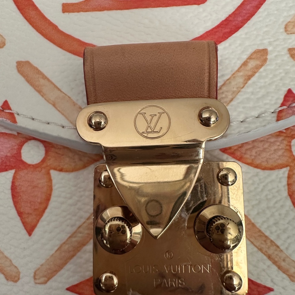 Louis Vuitton Floral Crossbody Bag in Pink and Orange - Picture 2 of 9